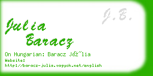 julia baracz business card